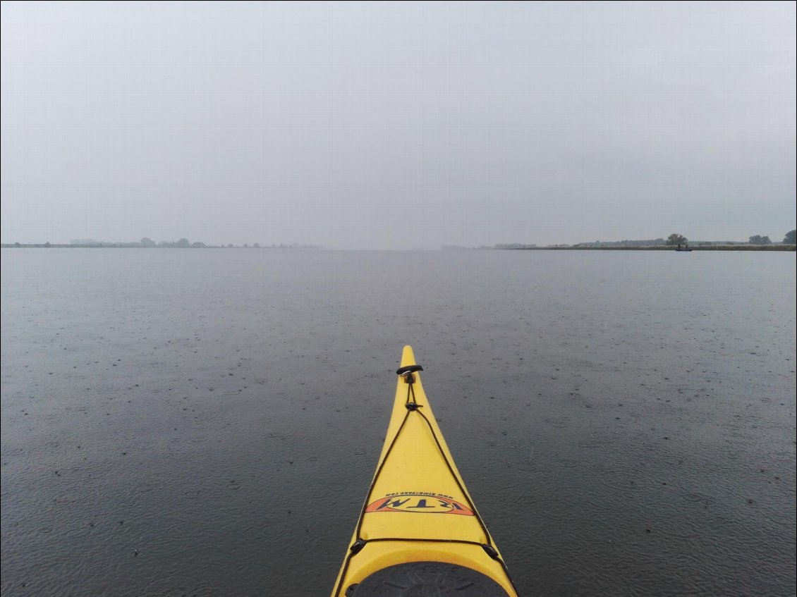 Vuile Gat. Navigation sous la pluie