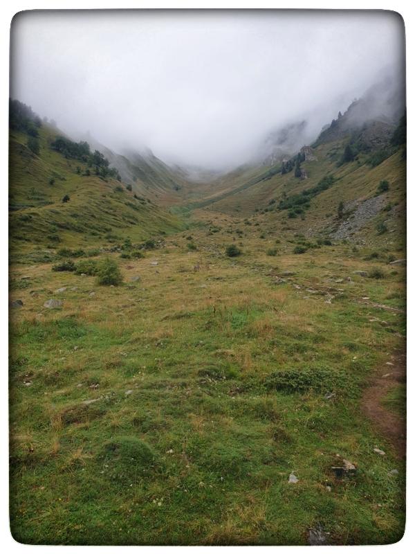 Col de Tricot vu depuis le haut des Chalets de  Miage