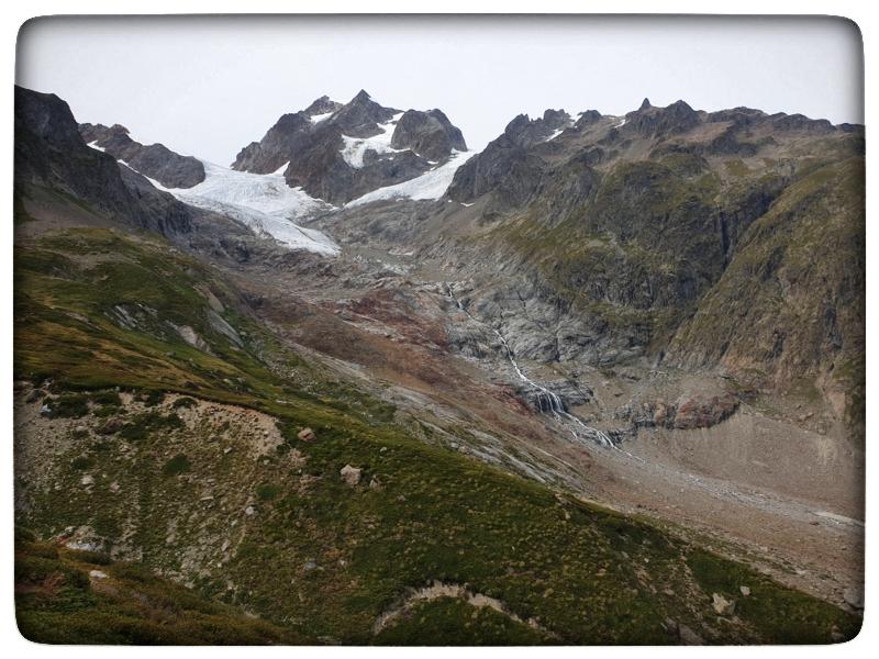 Glacier de la Lée Blanche (enfin ce qui en reste...) vu depuis le refuge