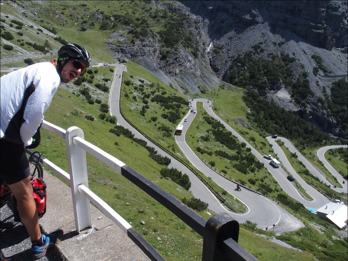 A la descente, ça fait pas rire de ce côté là non plus !