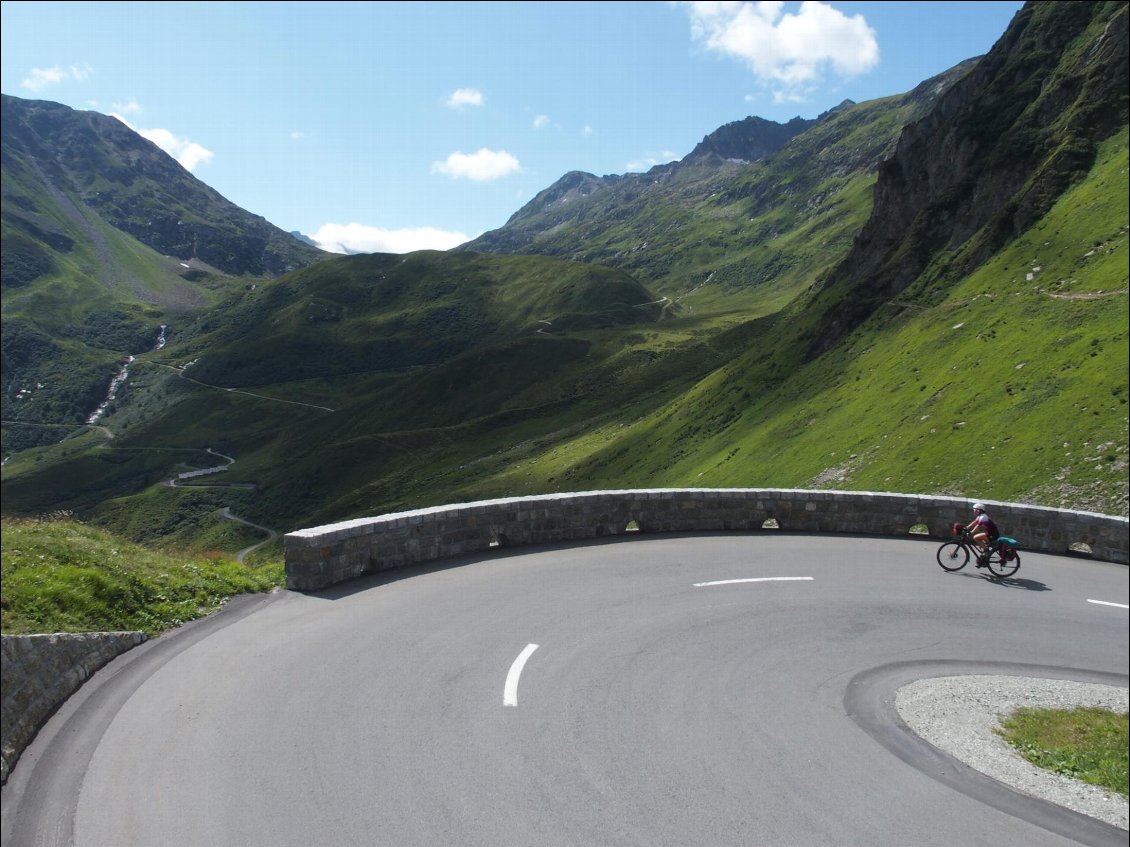 Les épingles de l'Oberalppass.