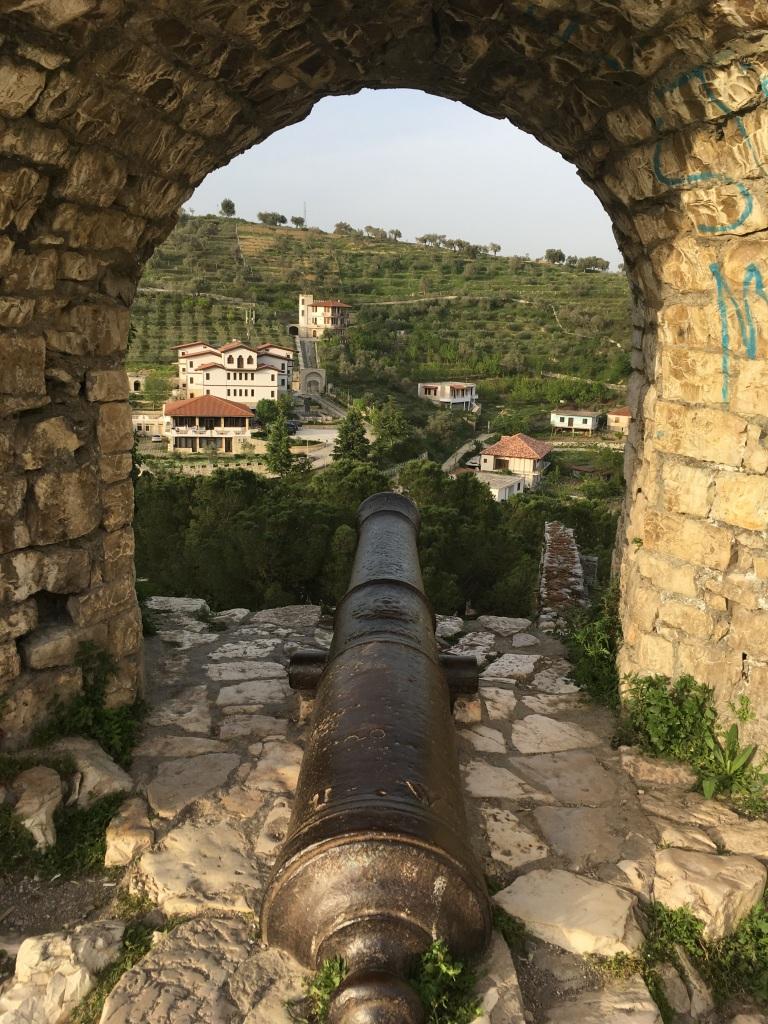 Vue depuis la citadelle de Bérat