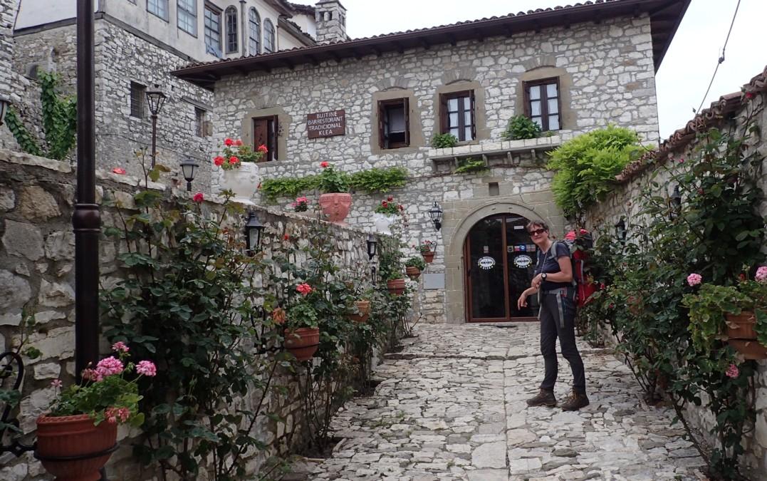 Le magnifique et sympathique hôtel Klea dans la citadelle de Bérat : chaudement recommandé !