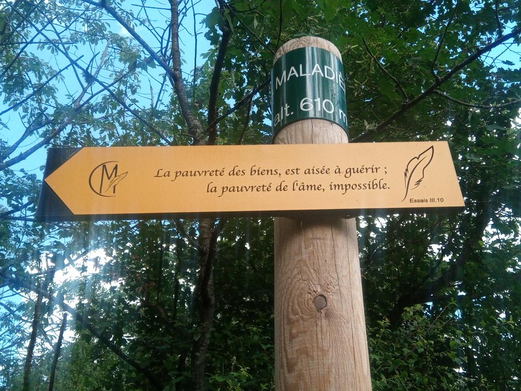 Une citation de Montaigne sur le parcours