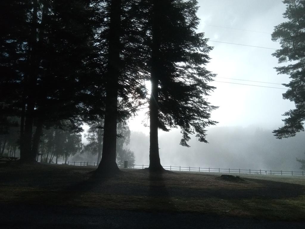 Réveil brumeux ce matin à Sornac