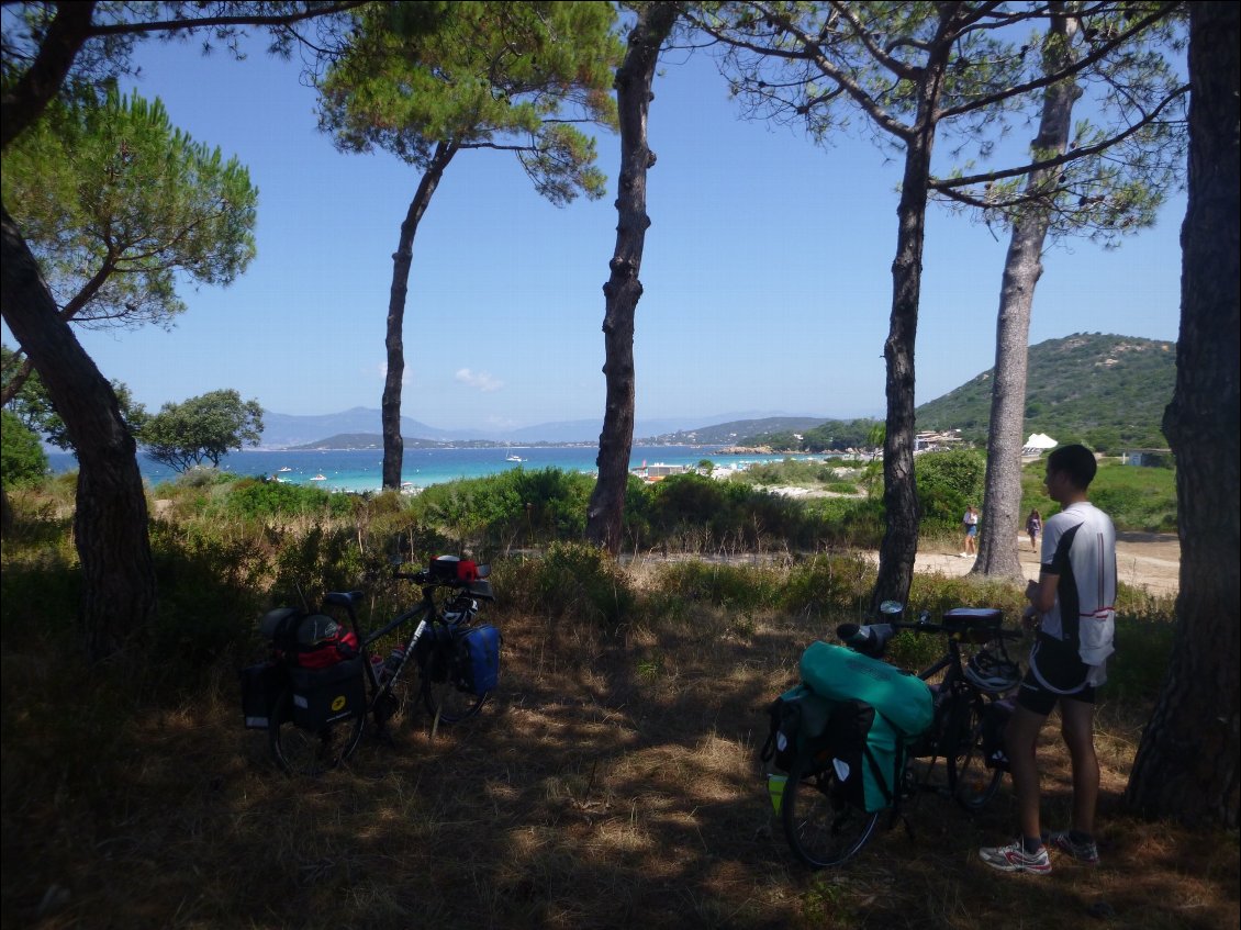 Arrêt à la plage de Ruppione