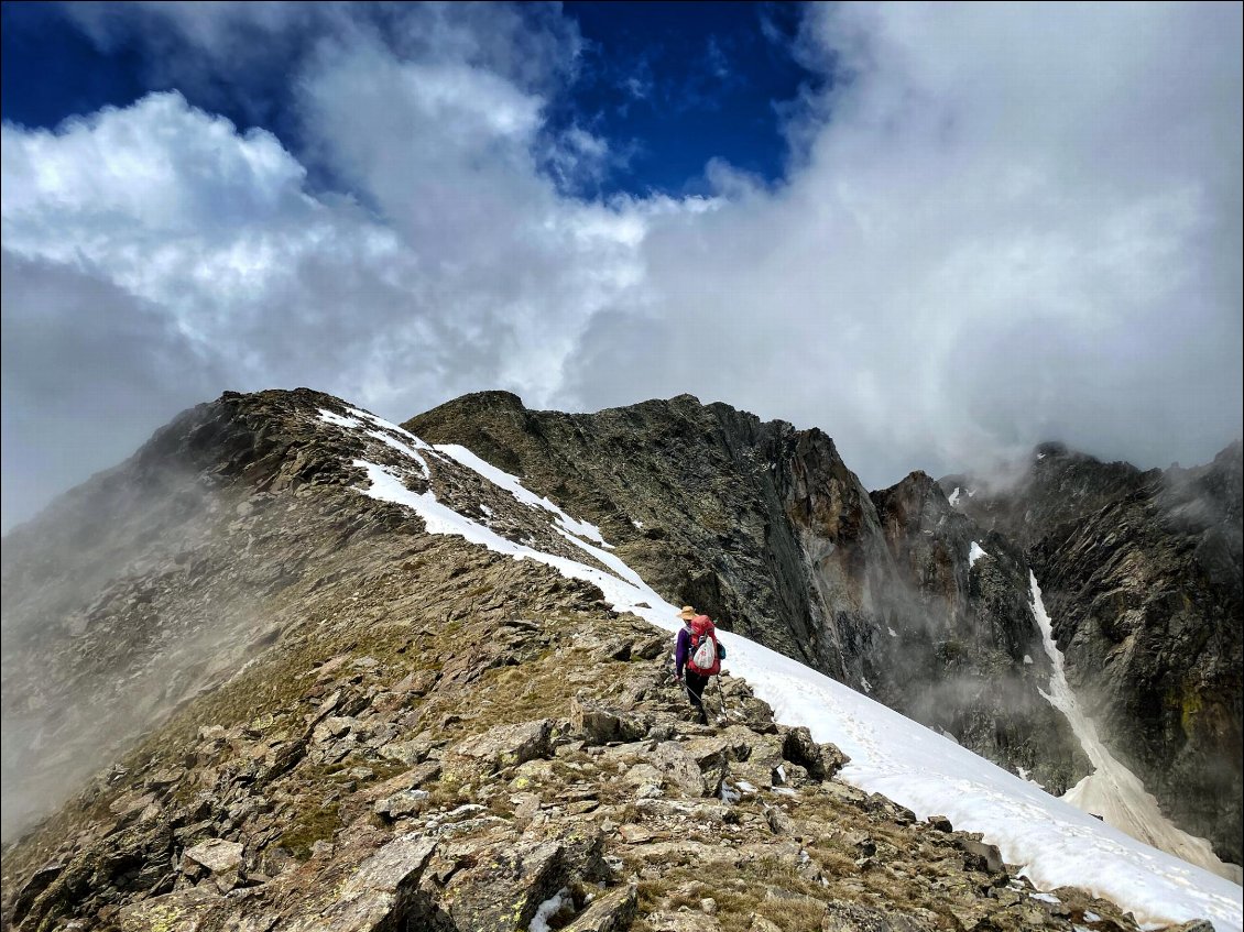 La crête des Barbets, Canigou, PO