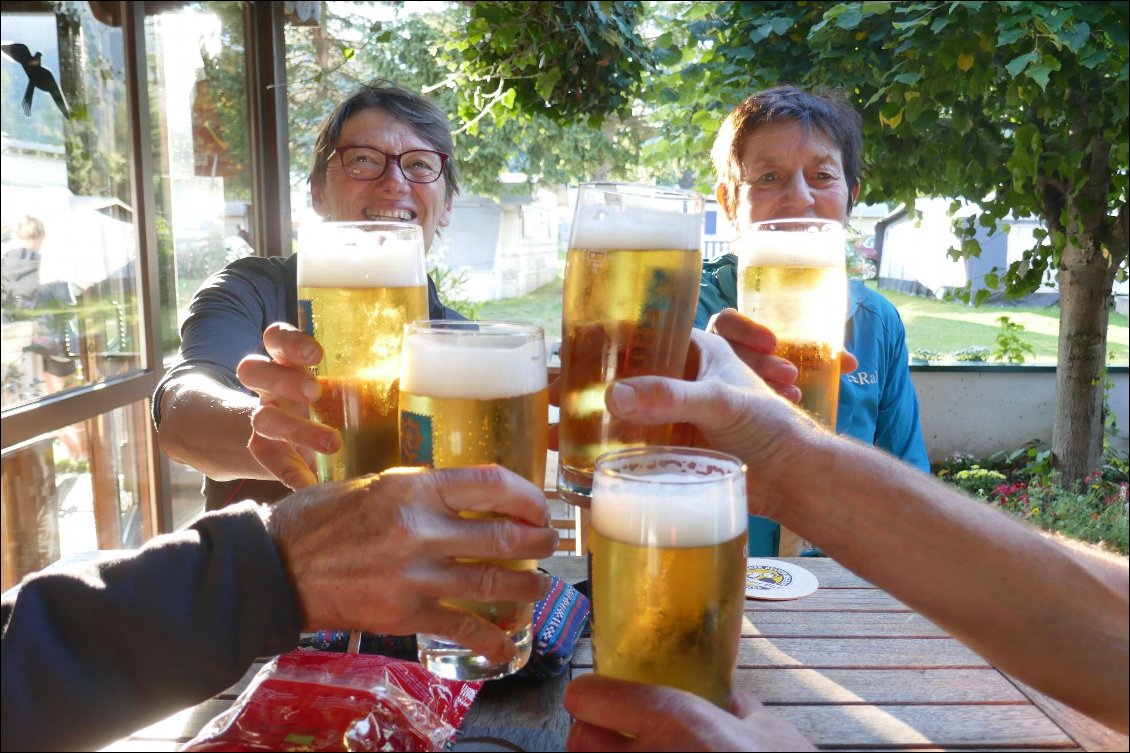 Bar du camping de Lermoos.