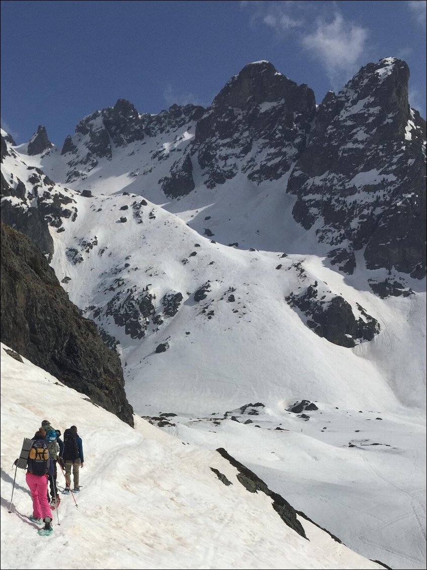 Traversée au dessus du lac Robert