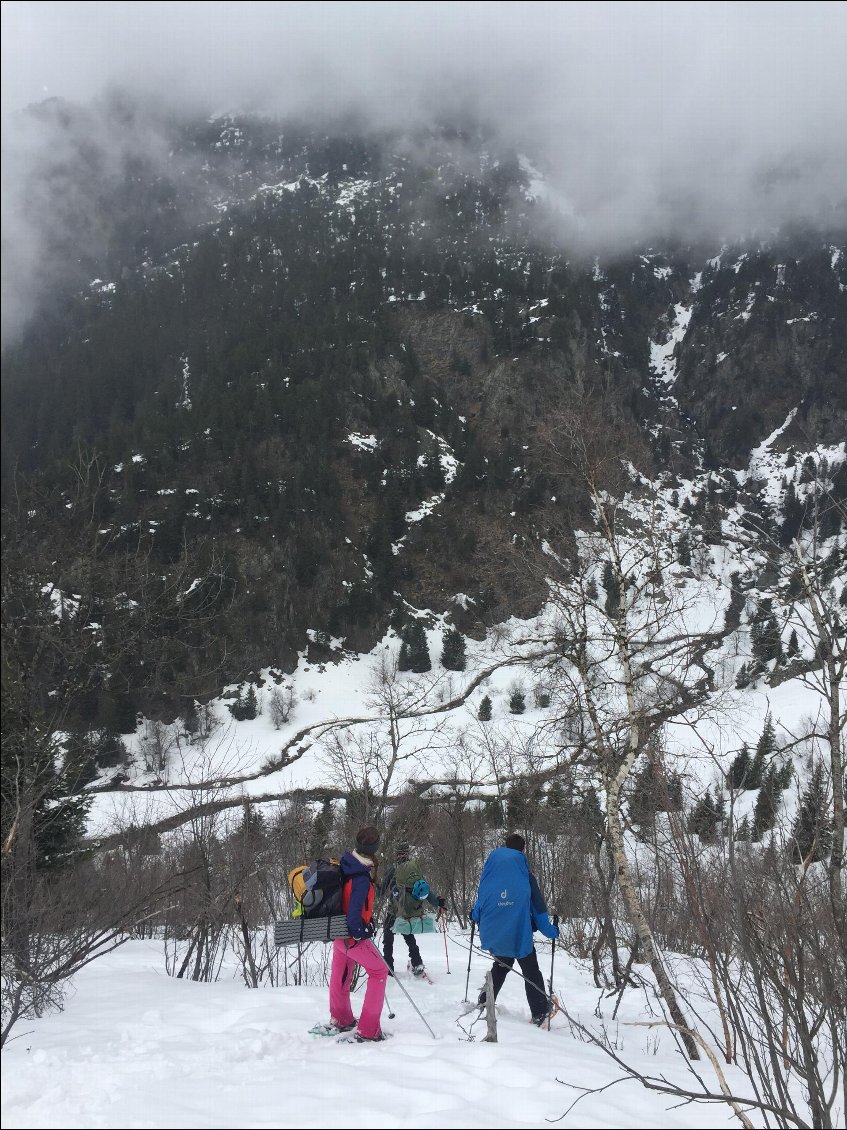 En descendant dans le vallon du Doménon