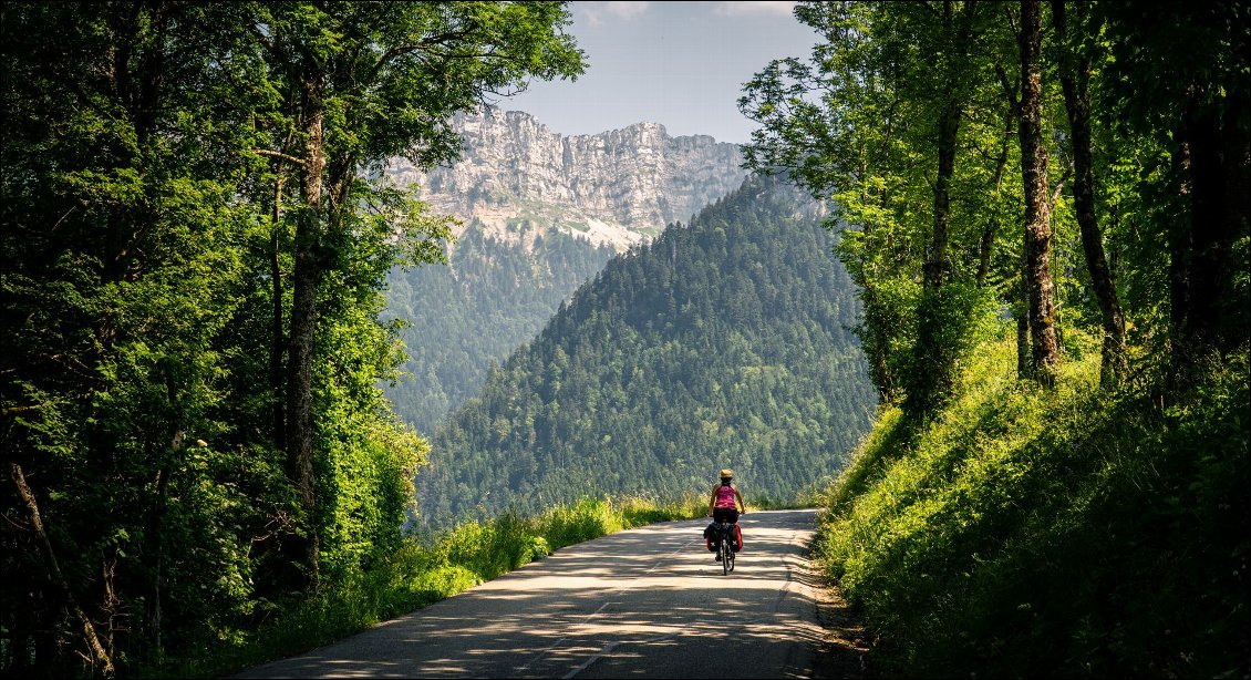 En remontant vers le col du Cucheron.