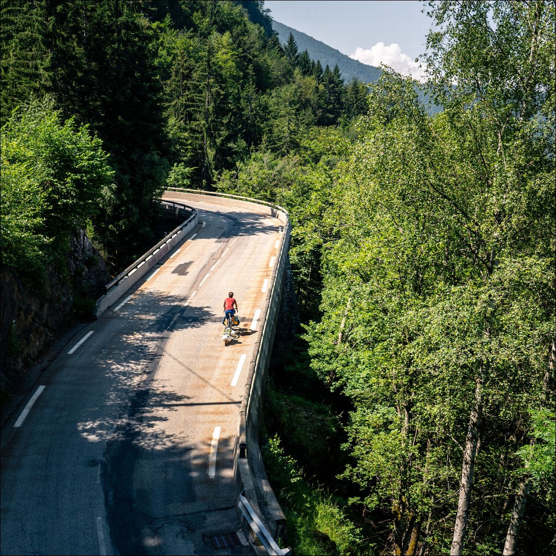 Dans la montée pour La Morte.