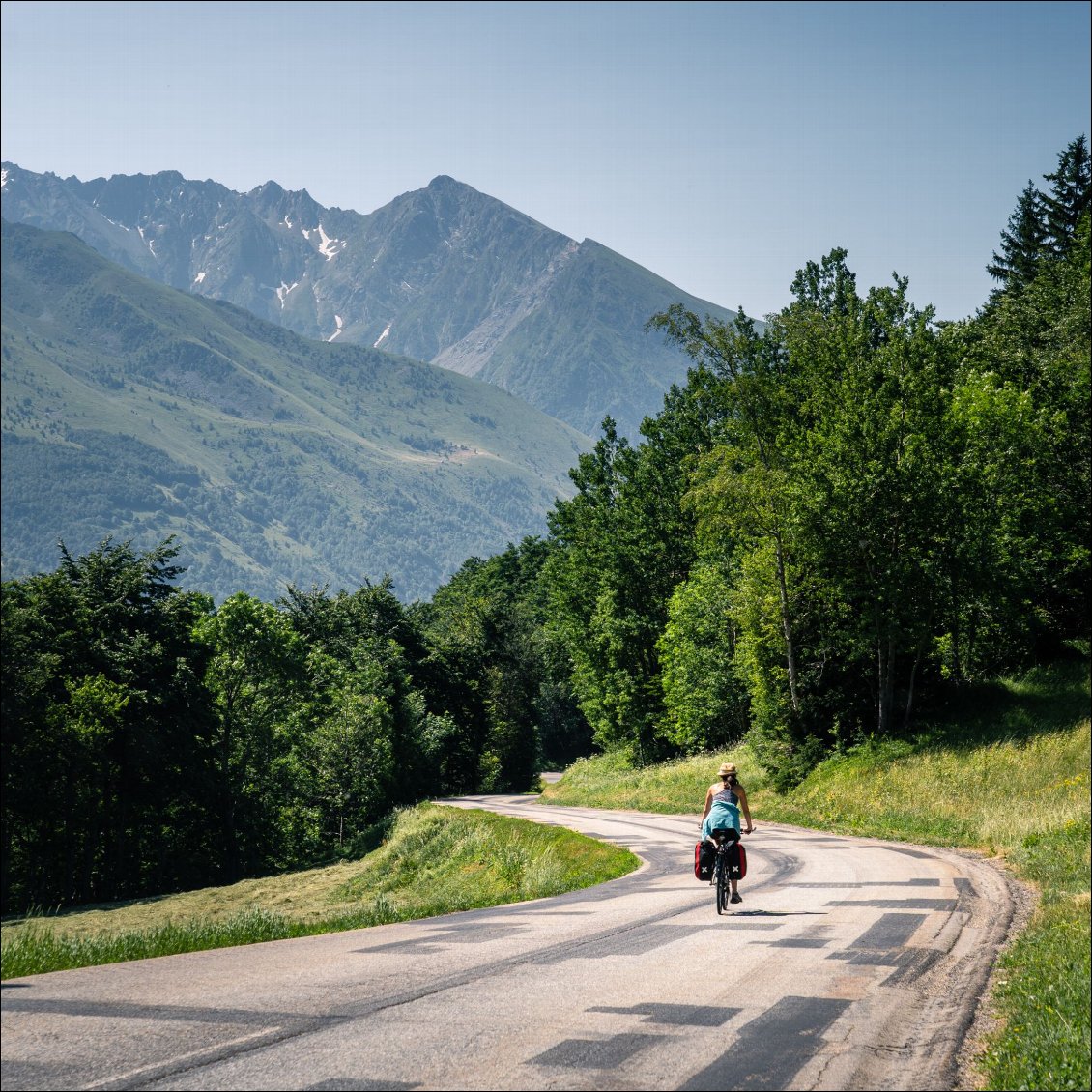 Dans la descente après la Morte.