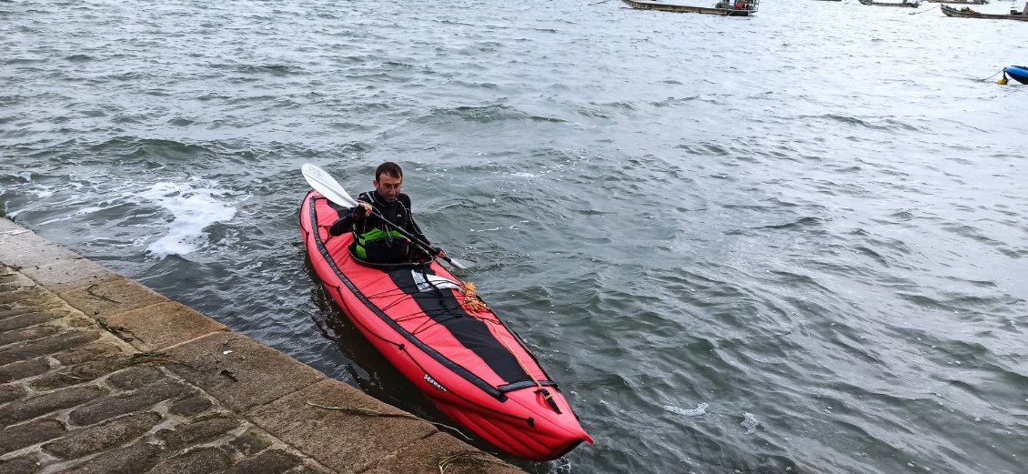 J17. Nouvel essai en mer sensiblement sur le même tour que la dernière fois, mais à une heure de marée différente pour appréhender au mieux l'effet du courant sur les conditions de navigation.