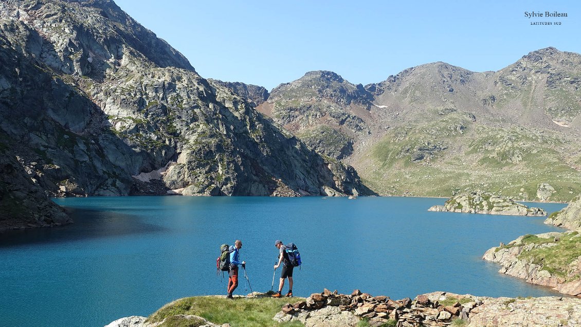 Tony et moi, Etang Fourcat. Photo Sylvie.