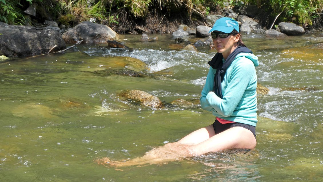 J19. Ma Rika Zaraï :-) dans la Noguera Palaresa, un joli torrent qui né dans le haut vall d'Aran mais qui s'écoule vers le haut Val d'Aneu.