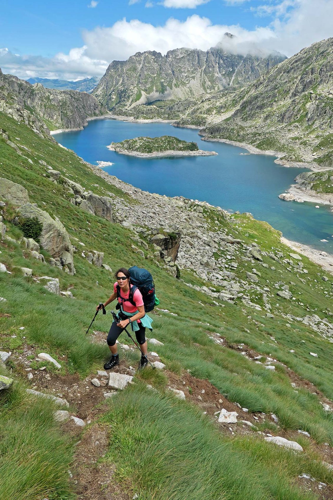 En montant à la Colhada deth Lac de Mar