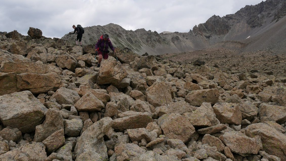 Descente sur le Col d'Arsine