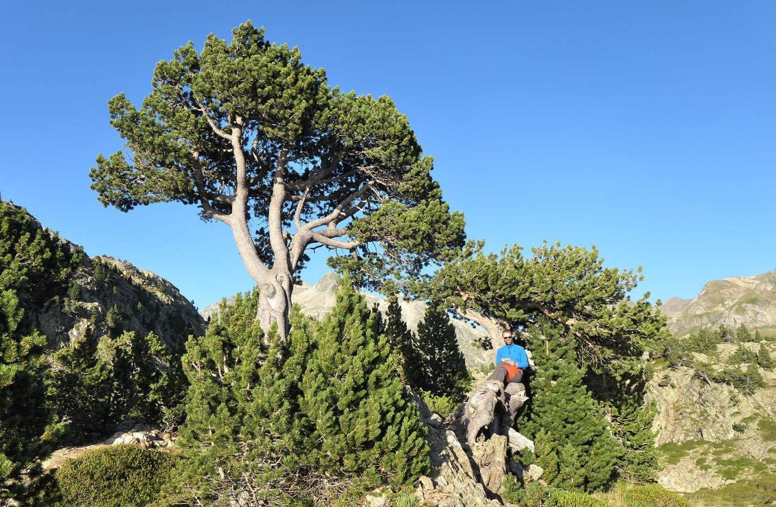 Au Port de la Peyre St Martin, on bascule à nouveau côté espagnol et campons en bordure du petit lac Ibon de la Ranas, dans le Cirque de Piedrafita (Aragon).