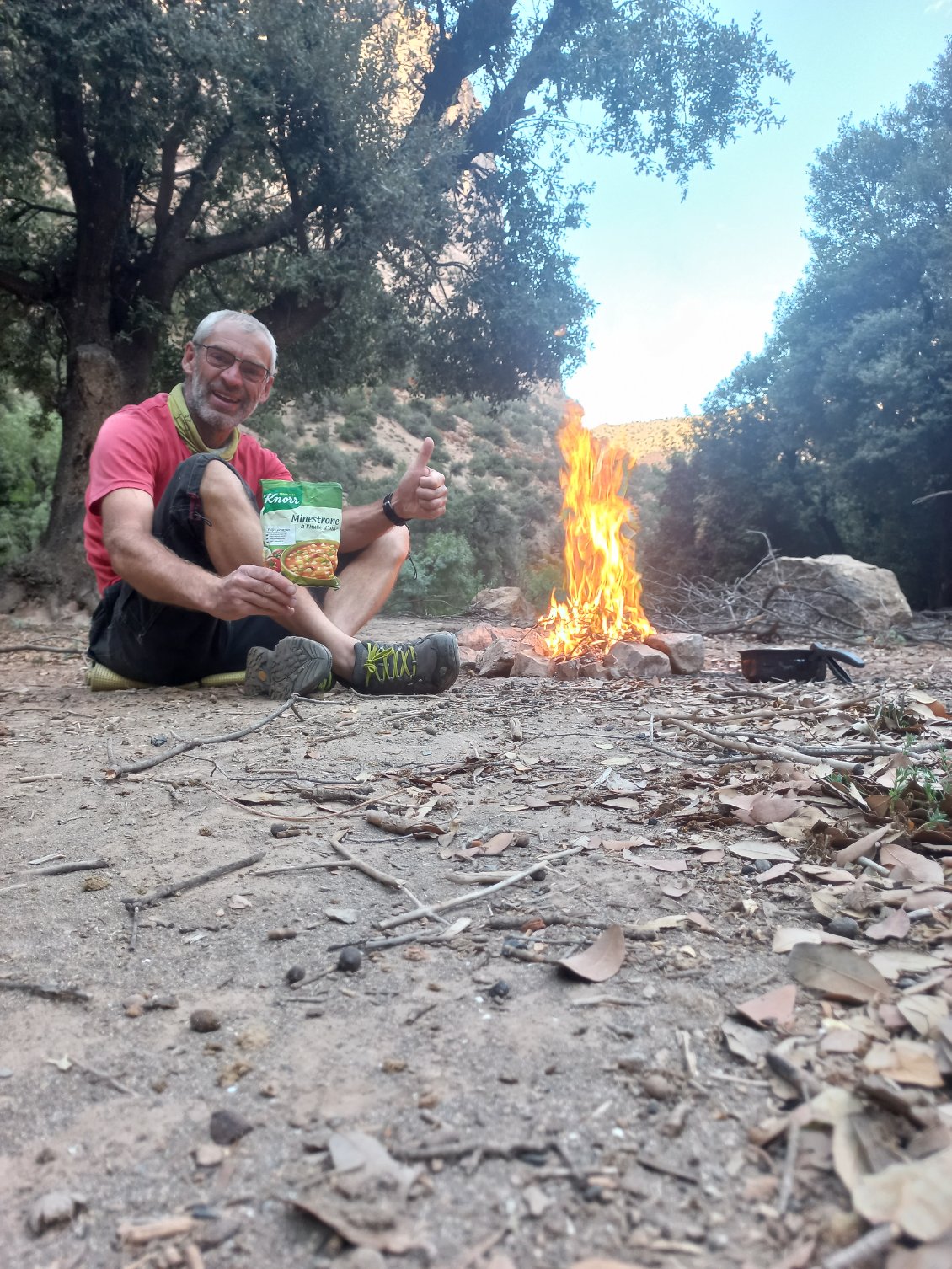 minestrone au bivouac