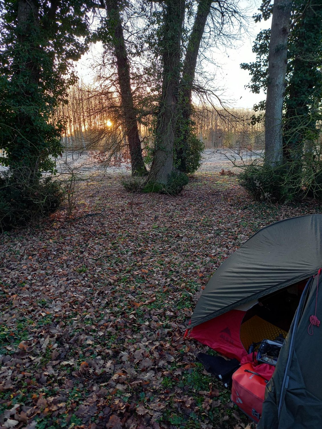 Premier (frais) bivouac en bord d'étangs à Châtellerault