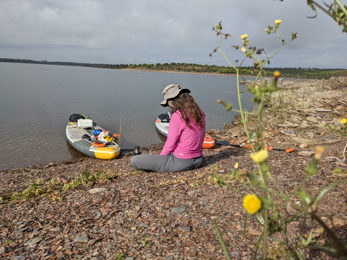 Trip paddle sur le grand lac d'Alqueva au Portugal, fin décembre 2021