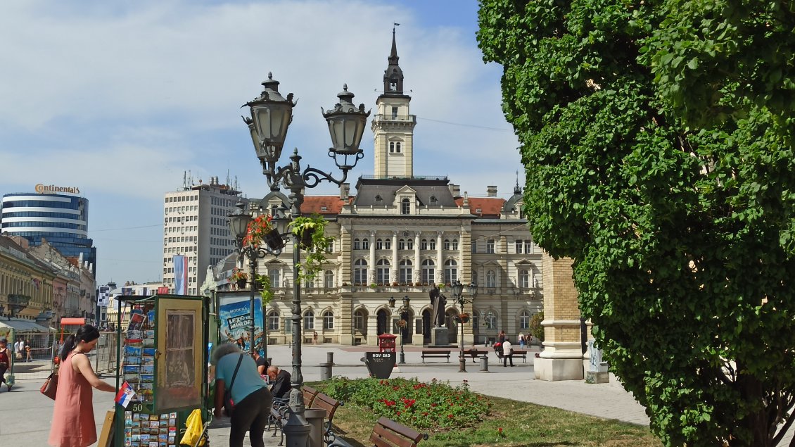 J36. L'hôtel de ville de Novi Sad dans un style néo-Renaissance.