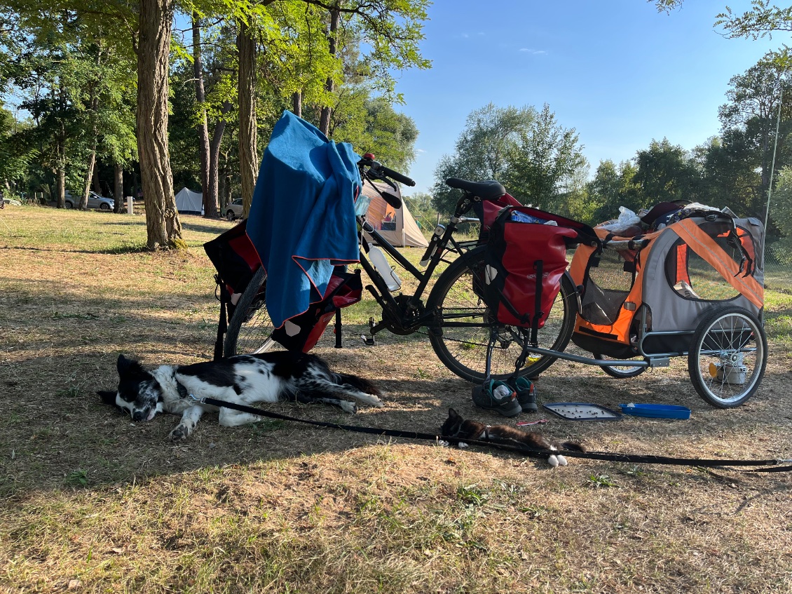 C’est usant le voyage en vélo !!!