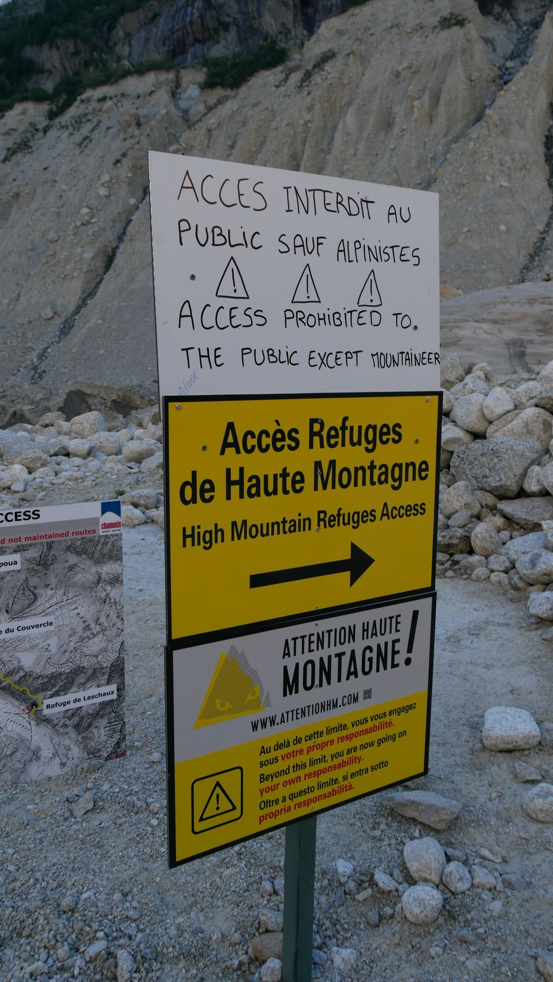 De Chamonix au refuge de la Charpoua par la Mer de Glace