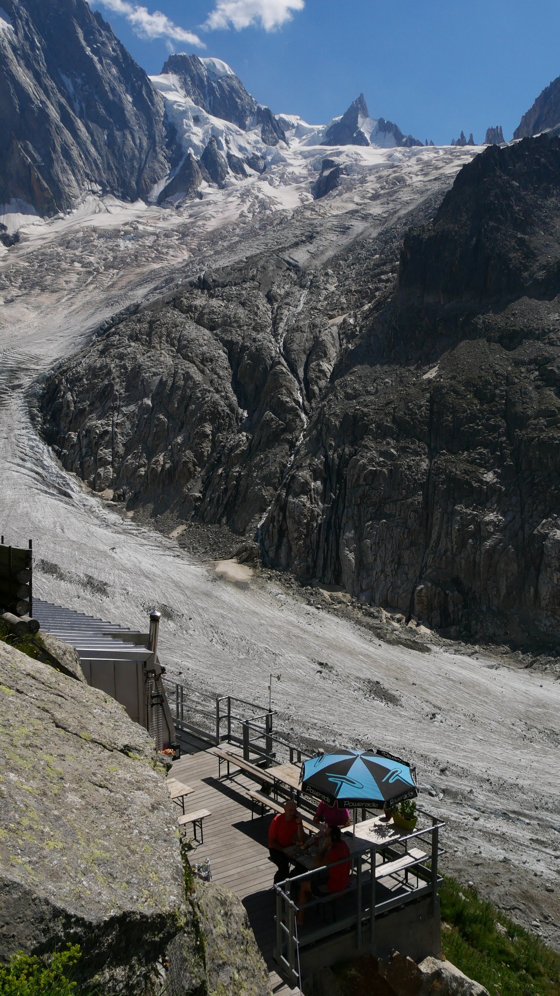 Arrivée au refuge du Leschaux