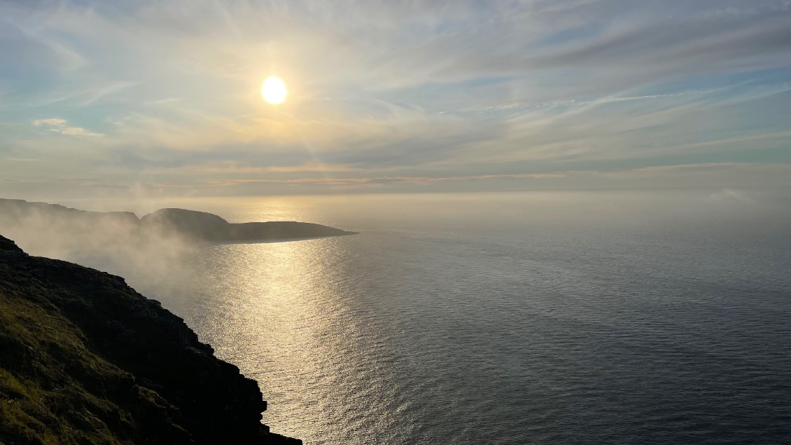 Coucher de soleil au cap nord 15 août 2022