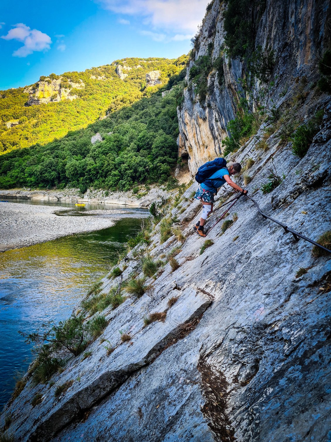 Le long de l'Ardèche