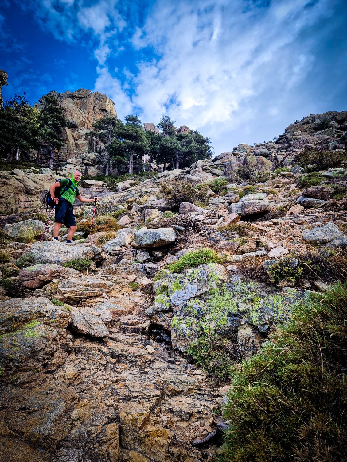 Montée vers la Punta Bigornu