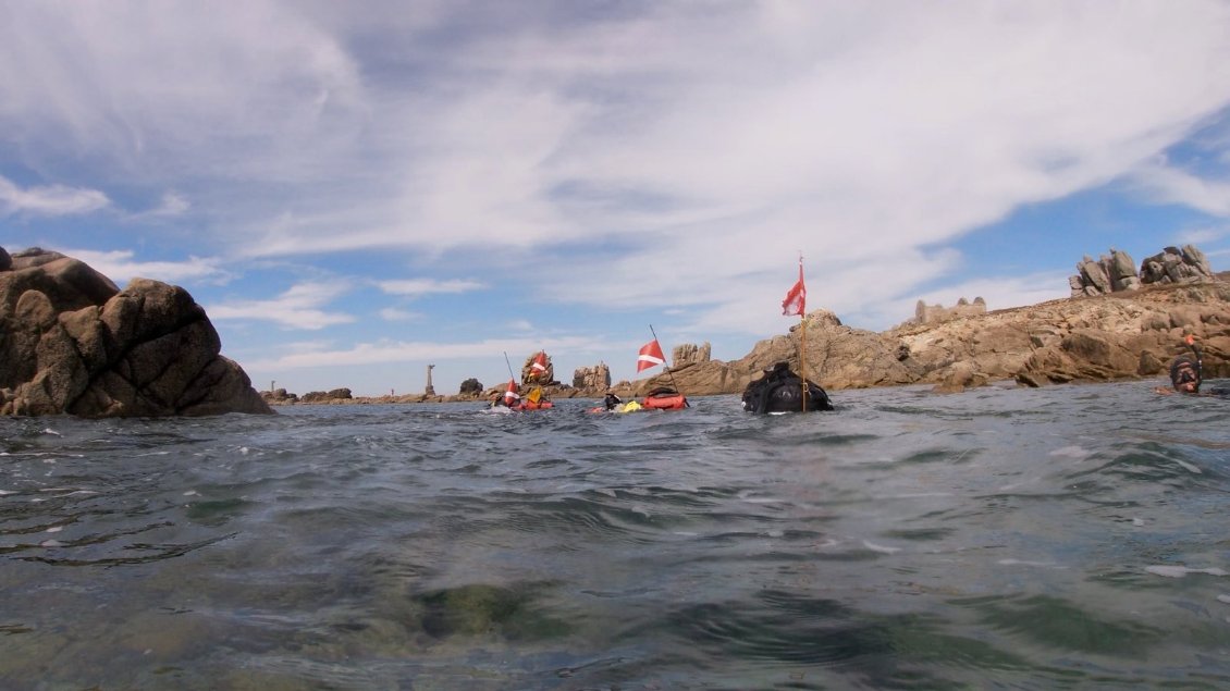 Formation serrée à l'approche de la pointe de Pern.