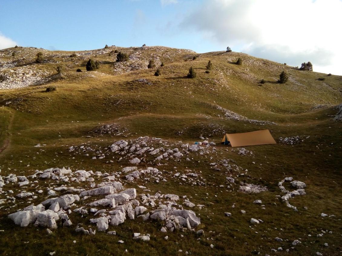 Premier emplacement de bivouac