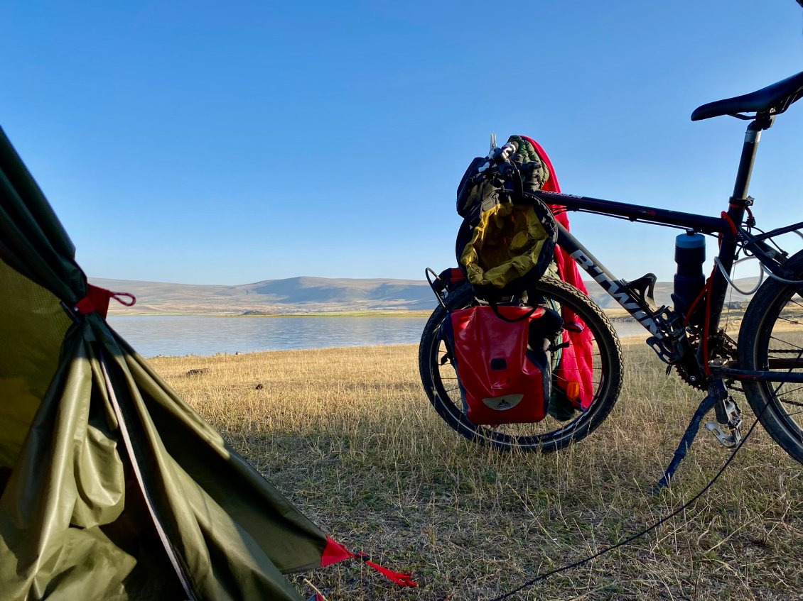 Tous les jours un nouveau paysage au bivouac