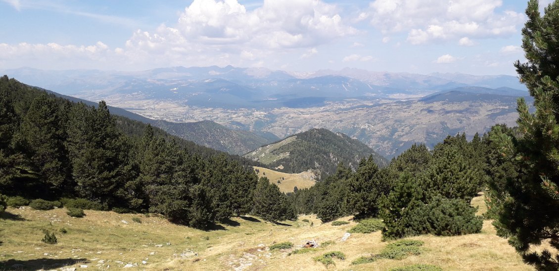 8 août : dernier aperçu sur la Cerdagne, avant la descente sur la vallée de la Carança