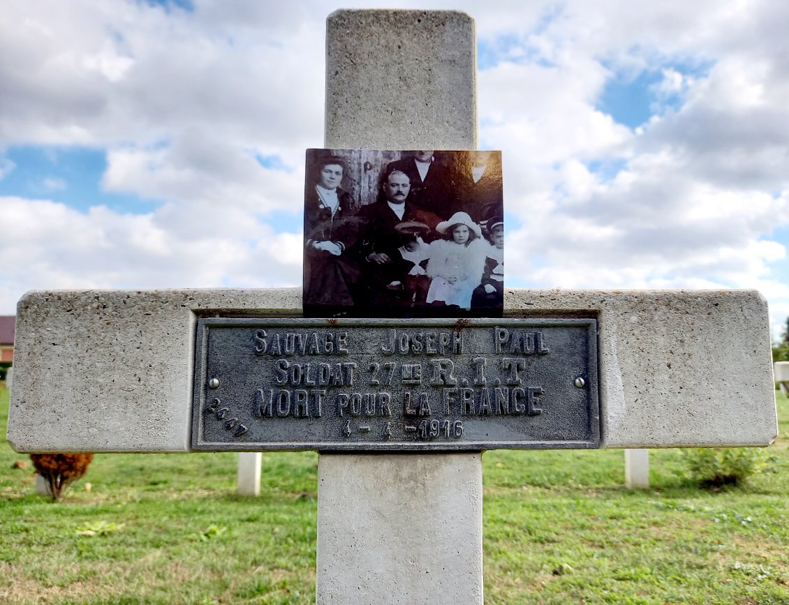 RDV programmé avec mon arrière grand-père Joseph, paysan mayennais, tué sur le front de la Somme en 1916