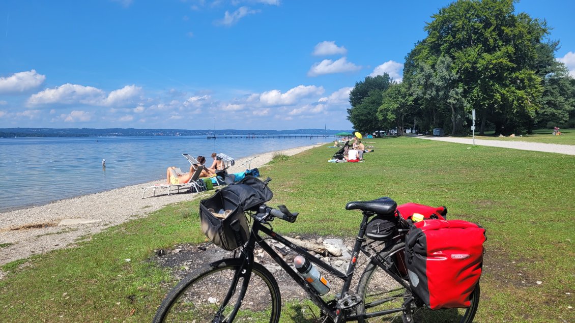 Pause au bord du lac de Starnberg.