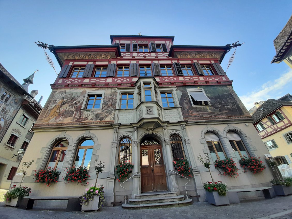 Stein Am Rhein : l'hôtel de ville.