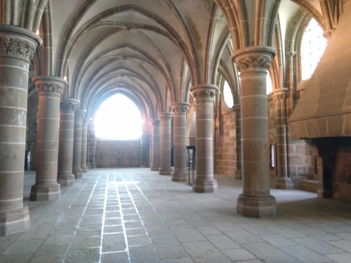 La salle des chevaliers pour nous tout seul !