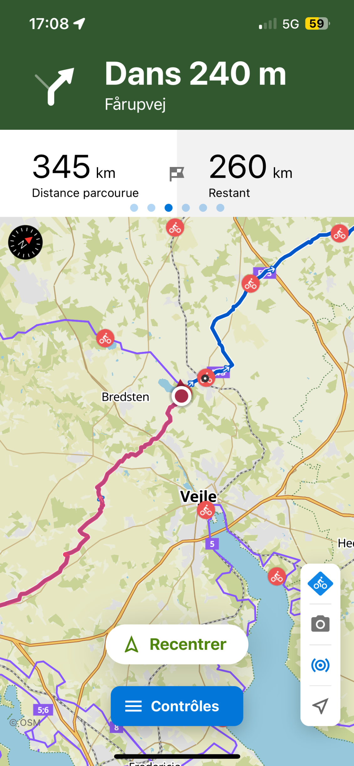 Jour 12 aujourd’hui 154kms
Total 1774 kms