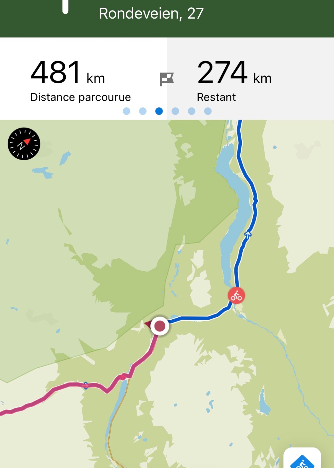 Jour 18 116 kms aujourd’hui avec un gros col à monter 🥵