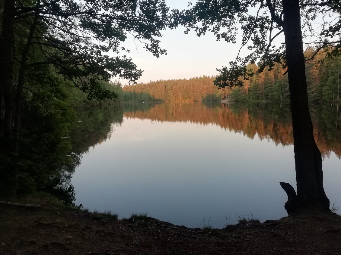 Le lac au réveil