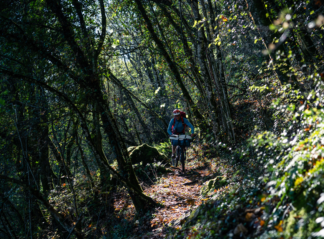 Descente un peu technique où Seb se fera une petite frayeur :)