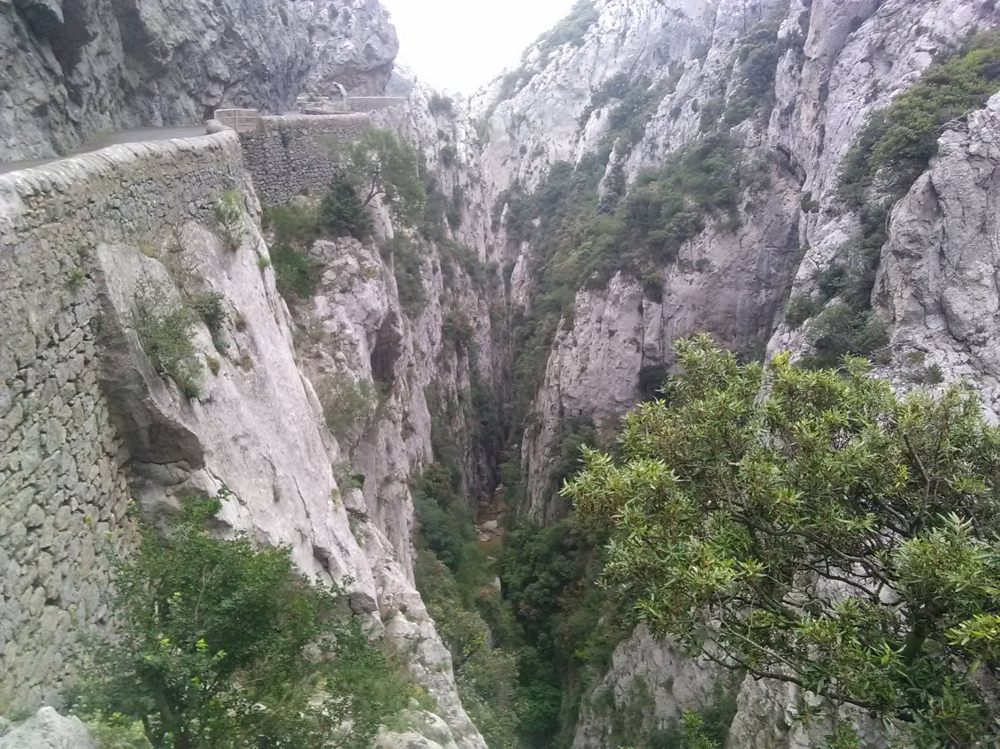 Sortie des gorges de Galamus