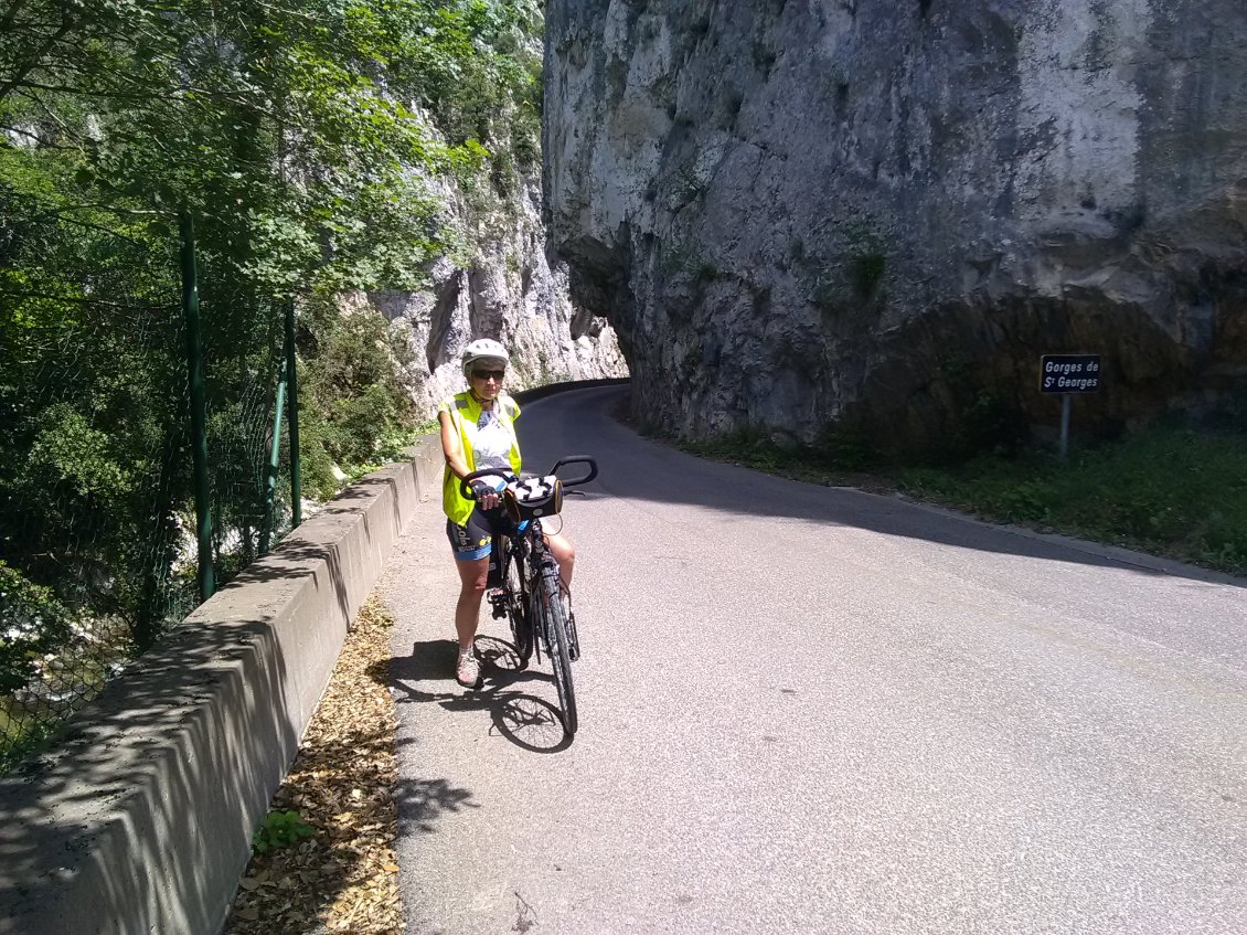 passage dans les gorges de l'Aube