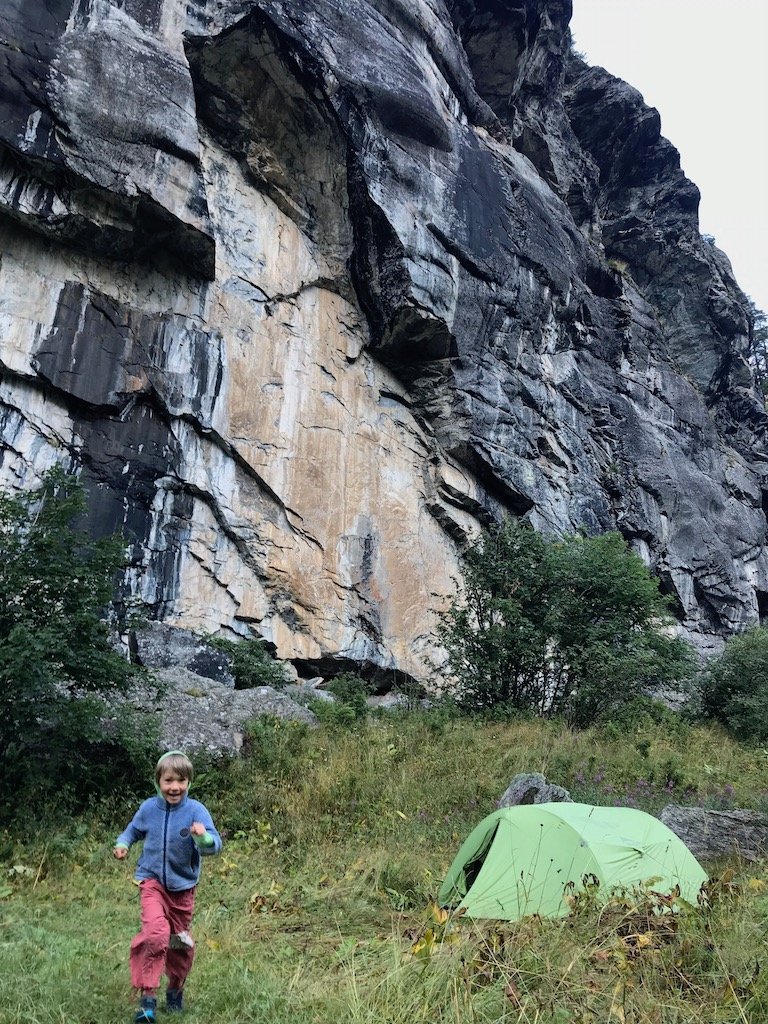 Jour 18 : bivouac après Bessans au "phare" du rocher du Chateau