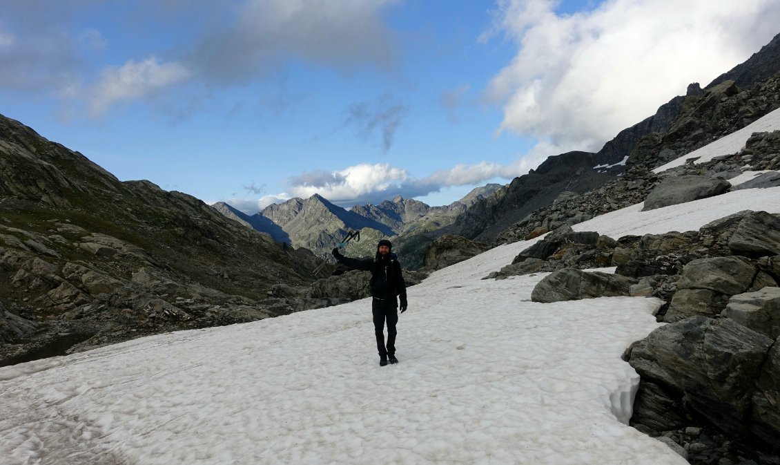 J'y suis, col de la Lex Blanche, frontière franco-italienne !