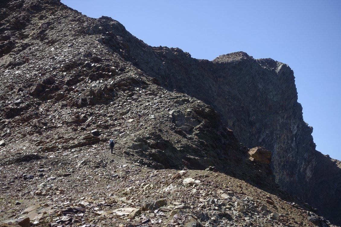 En hauteur à 3000m dans les pierriers...